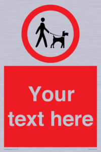 Custom Road regulatory dogs on leads